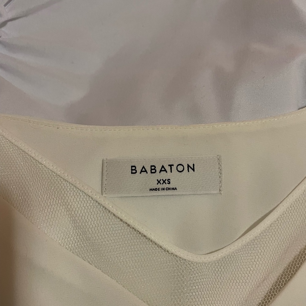 Babaton white blouse